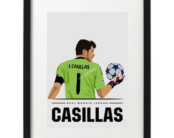 Iker Casillas Real Madrid art print