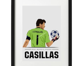 Iker Casillas Real Madrid Kunstdruck
