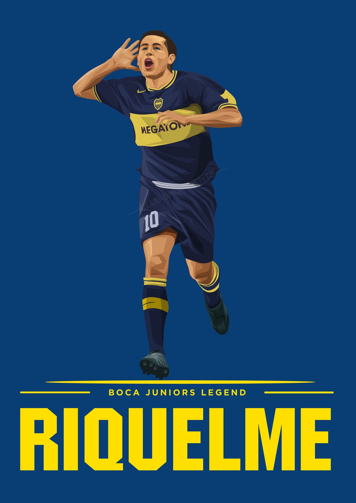 Riquelme Boca Juniors Art Print - Etsy UK