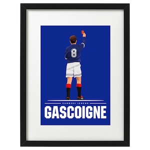 Paul Gascoigne Glasgow Rangers art print