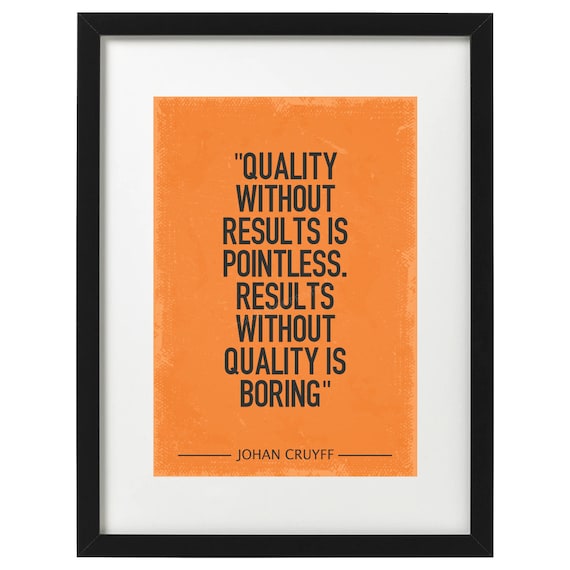 Johan Cruyff Quote Art Print - Etsy