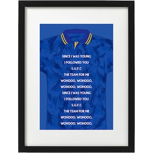 Southend United fans song art print