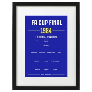 Everton 1984 FA cup final art print