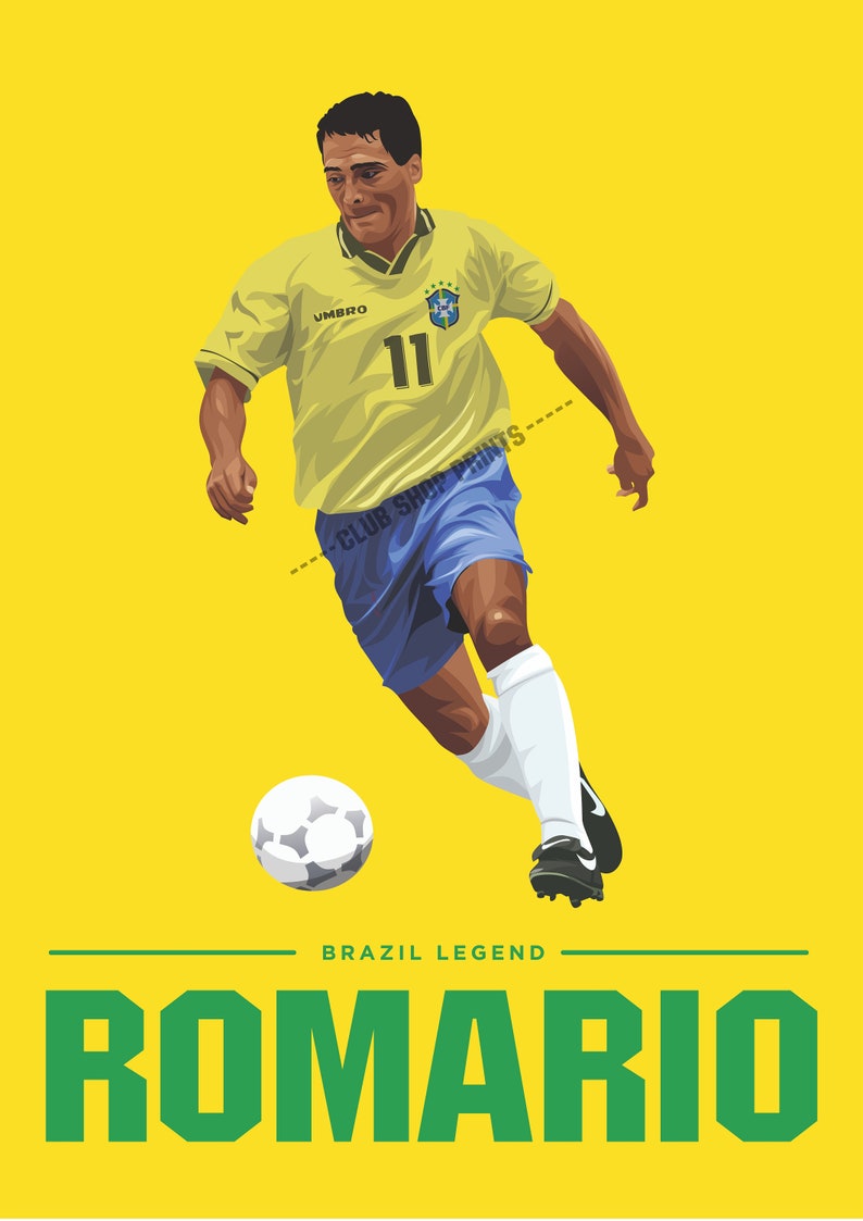 Romario Brazil art print image 2