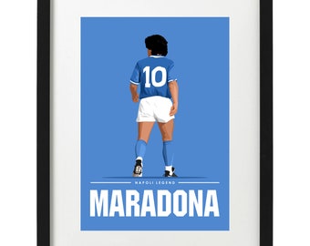 Diego Maradona Napoli art print