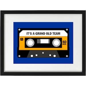 Everton Fans Lied Vintage Kassette Kunstdruck