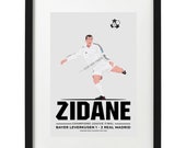 Affiche Une De Paris Match N°2568 - 1998 - Zinédine Zidane (Enzo, Luca, Real Madrid)
