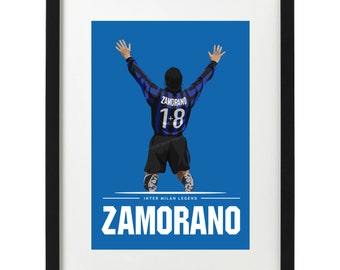 Ivan Zamorano Inter Milan art print