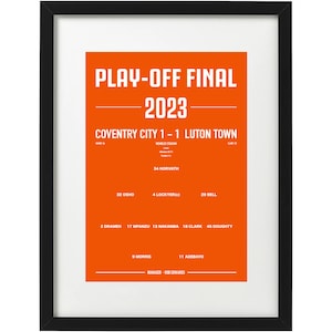 Luton Town 2023 play-off final art print