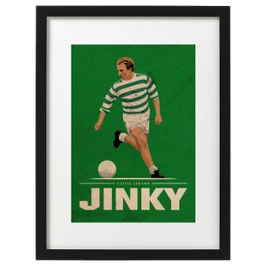 Jimmy &quot;Jinky&quot; Johnstone  Celtic art print