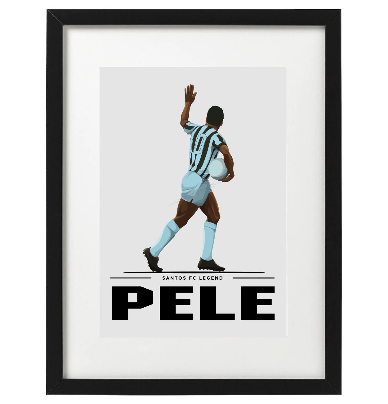 T-shirt Pelé Santos FC - Collection Football Vintage | Grafitee