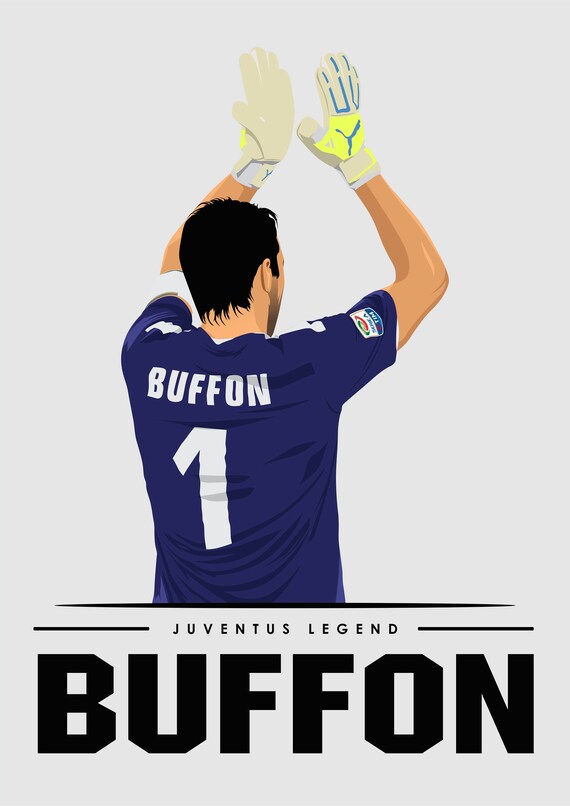 Gianluigi Buffon Juventus art print - Etsy 日本