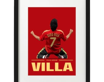 David Villa's vintage Spain jersey