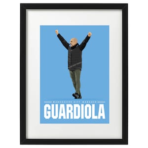 Pep Guardiola Manchester City art print