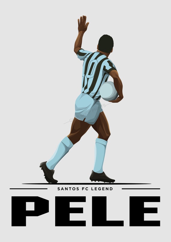 Pele Santos FC Art Print
