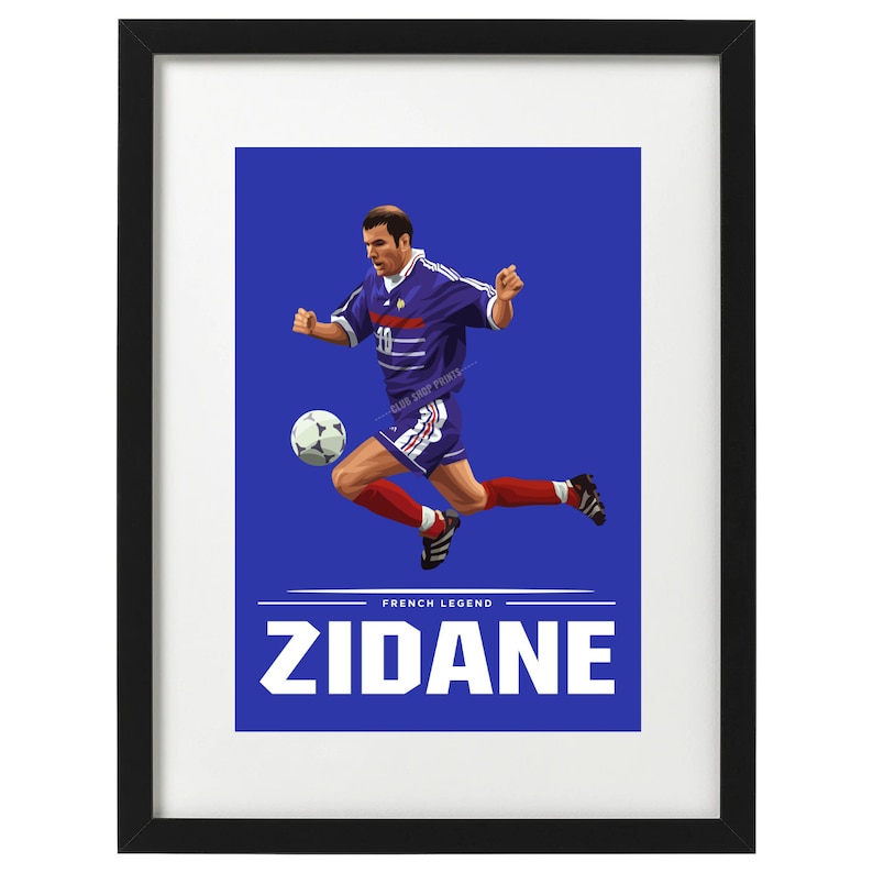 Zinedine Zidane France art print image 1