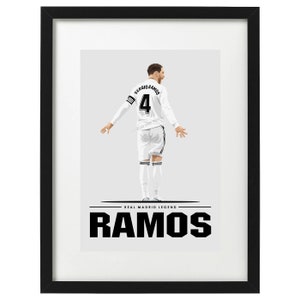 Sergio Ramos Real Madrid art print