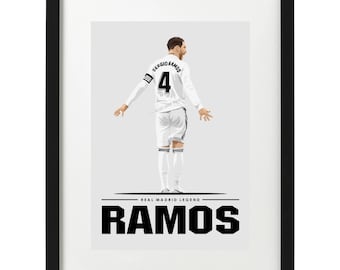 Sergio Ramos Real Madrid art print