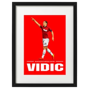 Nemanja Vidić Manchester United art print
