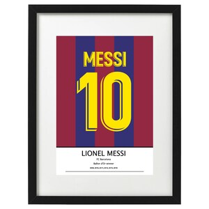lionel messi 10 barcelona art print