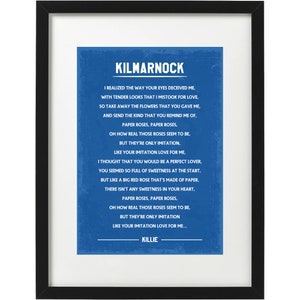 Kilmarnock FC fans song art print