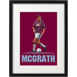 Paul Mcgrath Aston Villa art print
