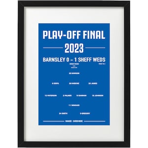 Sheffield Wednesday 2023 play-off final art print