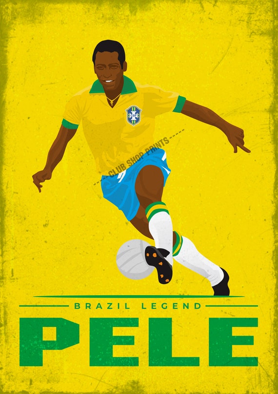 Poster Pelé - Le Roi Du Football - Art Print - 2024 - Fabriqué UK
