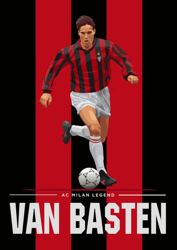 Van Basten AC Milian Art Print - Etsy