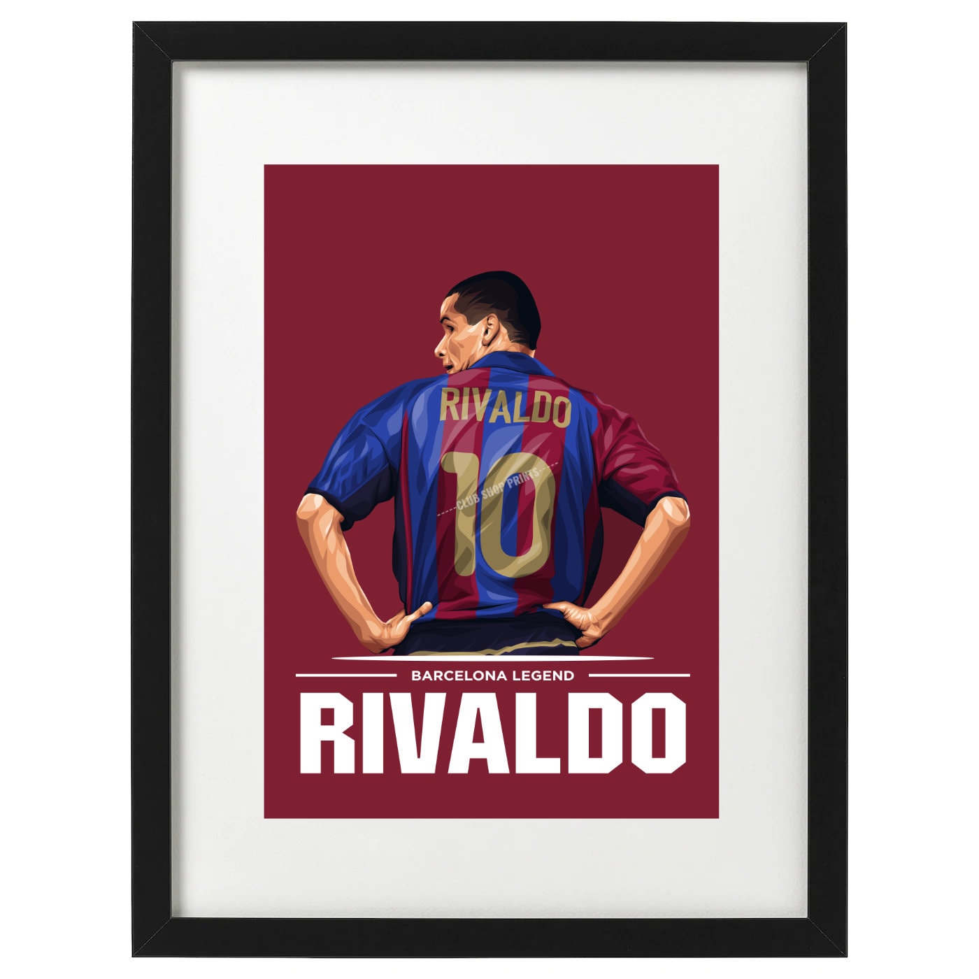 Rivaldo Barcelona Art Print - Etsy