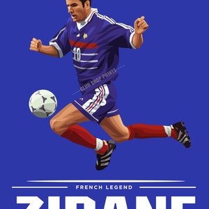 Zinedine Zidane France art print image 2