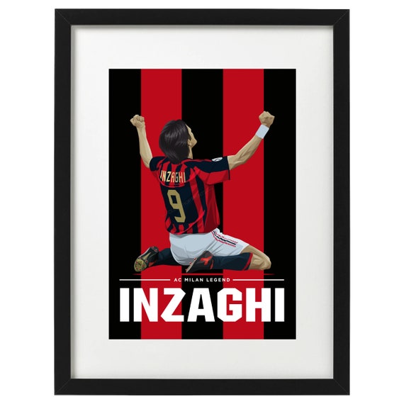 Filippo Inzaghi AC Milan Art Print - Etsy