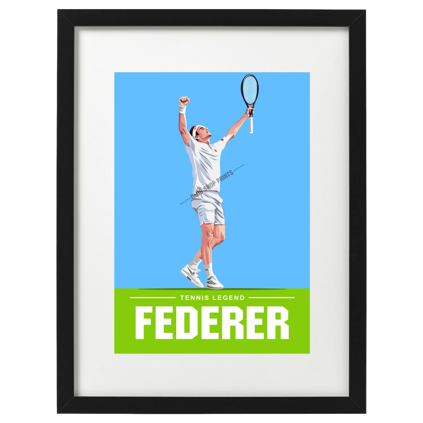 Roger Federer Tennis Art Print