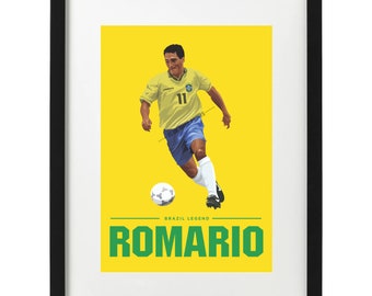 Romario Brazil art print