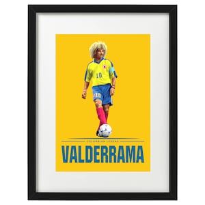 Carlos Valderrama Colombia art print