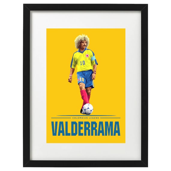Carlos Valderrama Colombia art print - Etsy 日本