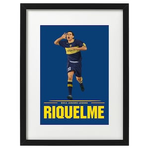 Riquelme boca juniors art print image 1