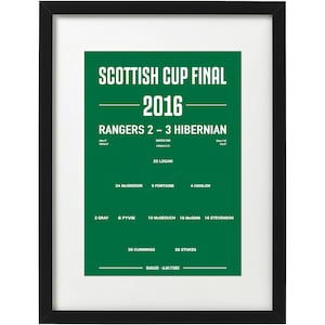 Hibernian FC 2016 Scottish cup final art print