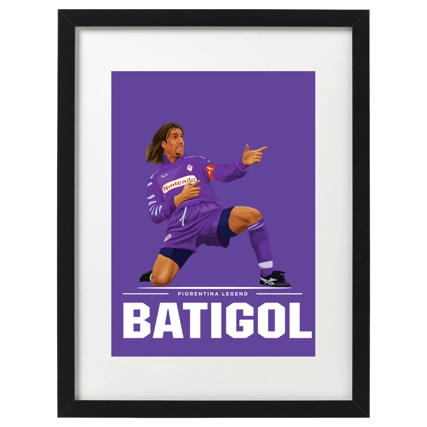 Gabriel Batigol Batistuta Fiorentina Seria Una impresión de