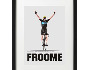 Chris Froome Tour De France Cycling art print