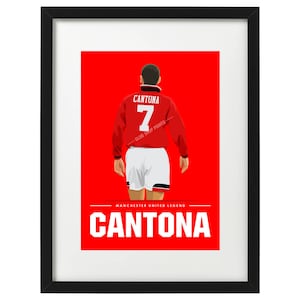 Eric Cantona Manchester United art print