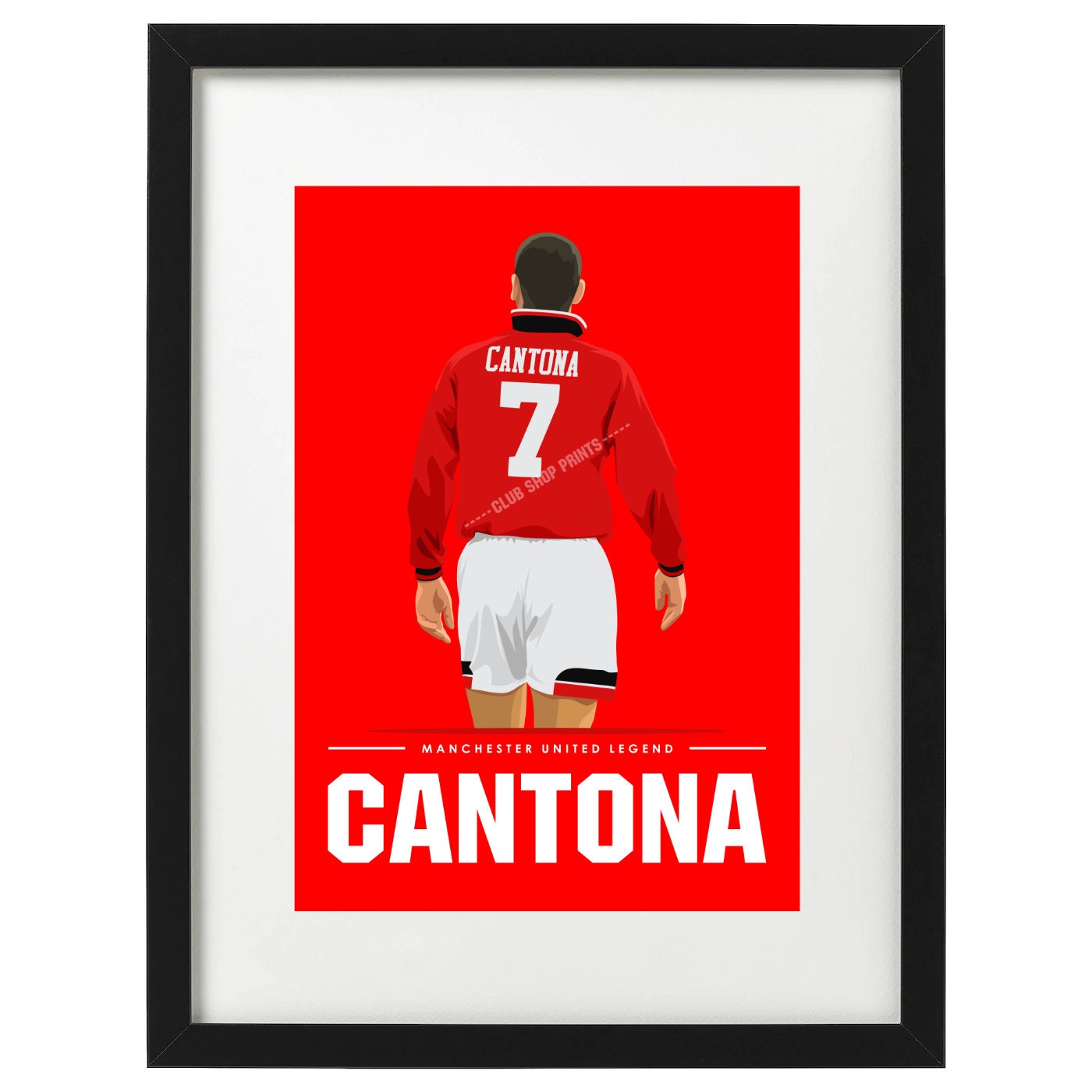 Eric Cantona Manchester United Art Print - Etsy