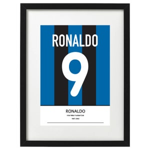 Ronaldo Inter Milan shirt art print