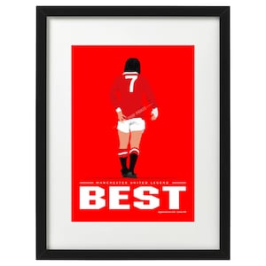 George Best Manchester United art print