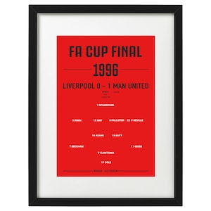 Manchester United FA cup final art print