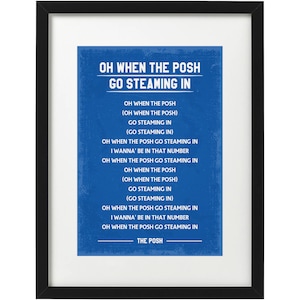 Peterborough United fans song art print