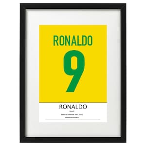 Ronaldo Brazil 9 shirt art print