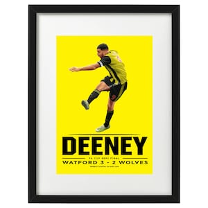 Troy Deeney semi final Watford art print