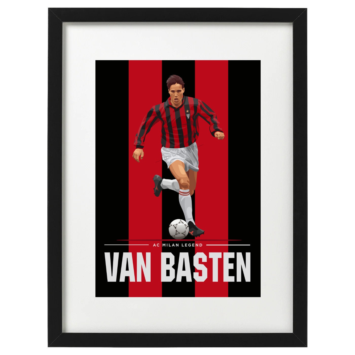 HWC Trading A4 Marco van Basten A C Milan Gifts Printed Signed Autograph Picture for Football Fans and Supporters