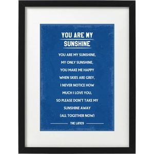 Wigan Fans Song Kunstdruck